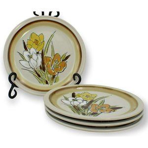 Acsons Stoneware Oven Proof Adela Dessert Plates Japan Vintage Set Of 4  7.5 "